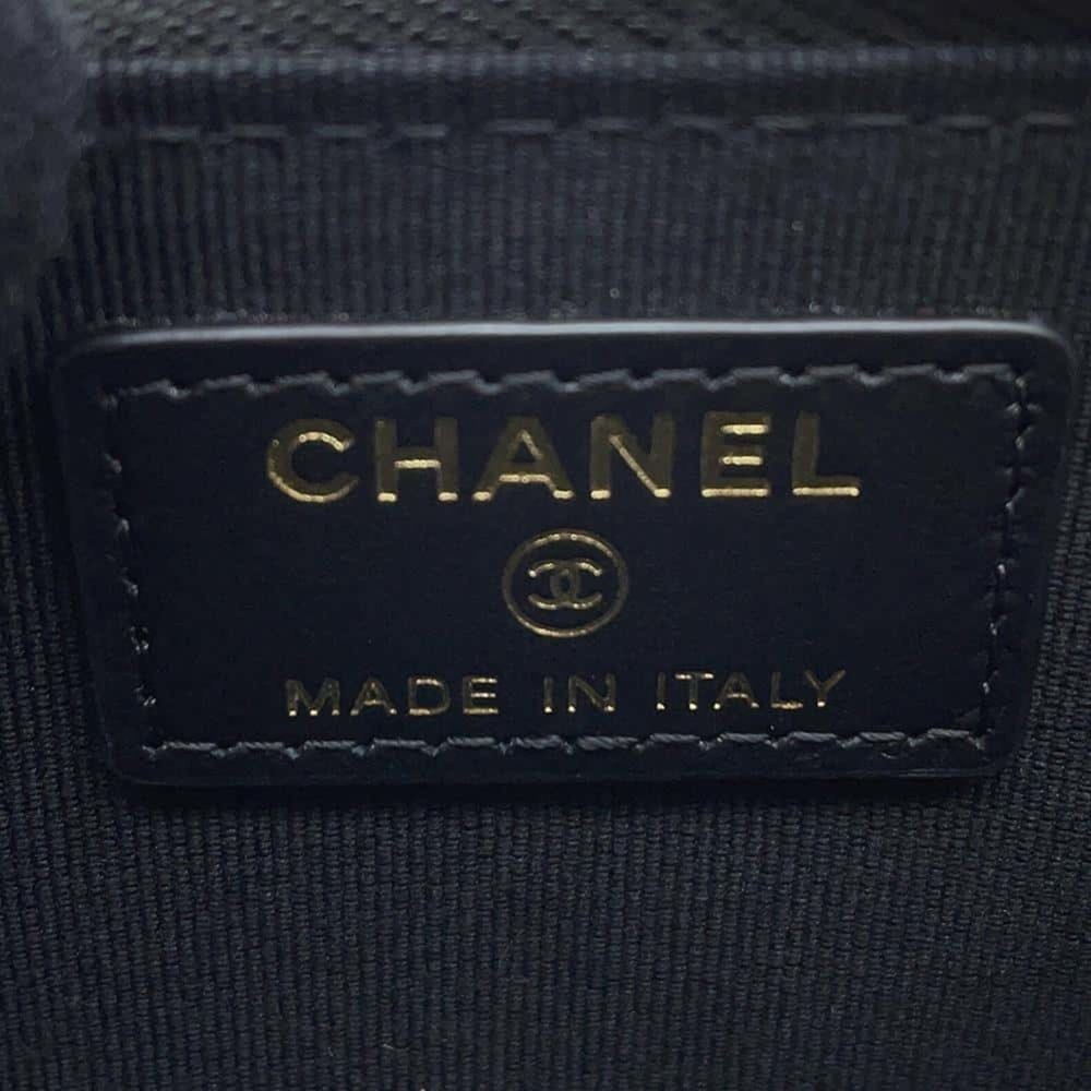 CHANEL Black Leather Coco Mark Wallet - Picture 8 of 9
